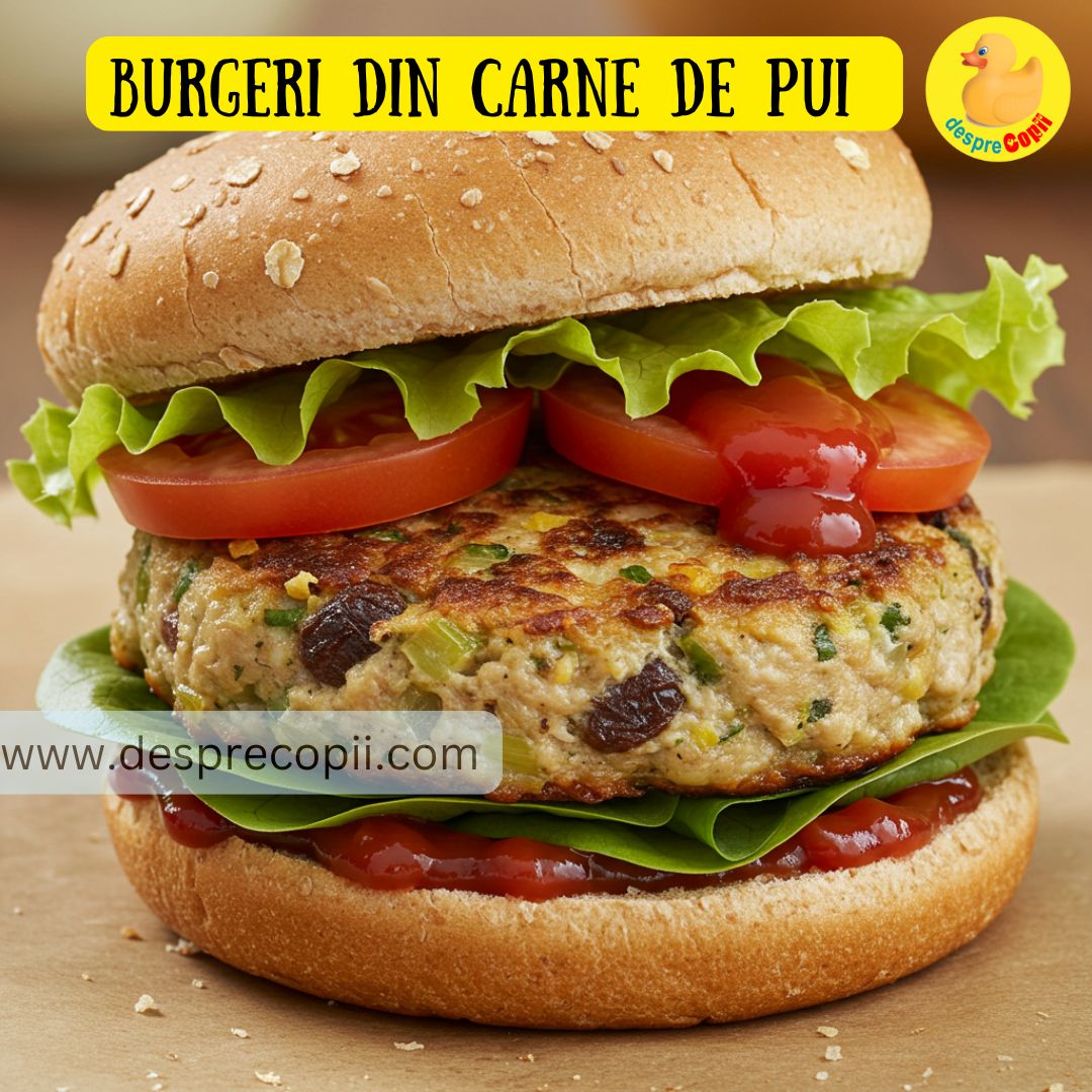 burgeri din carne de pui