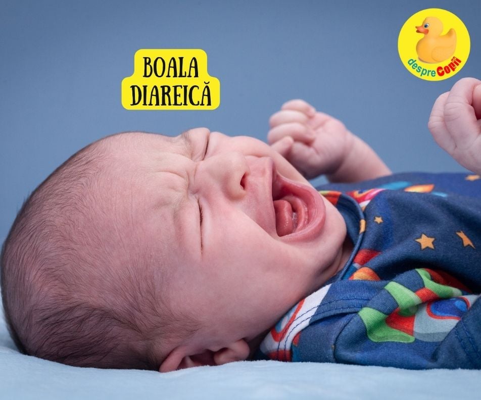 Boala diareica la bebelus -  simptome, cauze, retete de hidratare si sfatul medicului