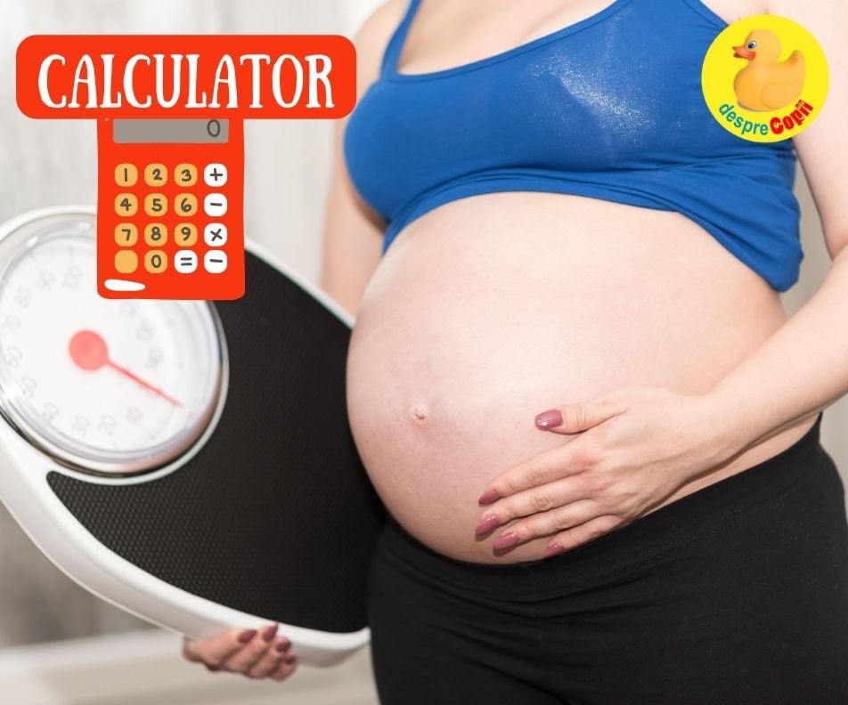 Calculator - afla câte kilograme in plus vei lua in sarcină in funcție de luna în care te afli