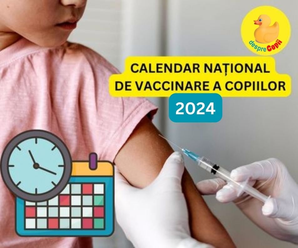 Calendarul de vaccinare a copiilor in 2024 - SCHEMA NAȚIONALĂ DE VACCINARE A COPIILOR in 2024