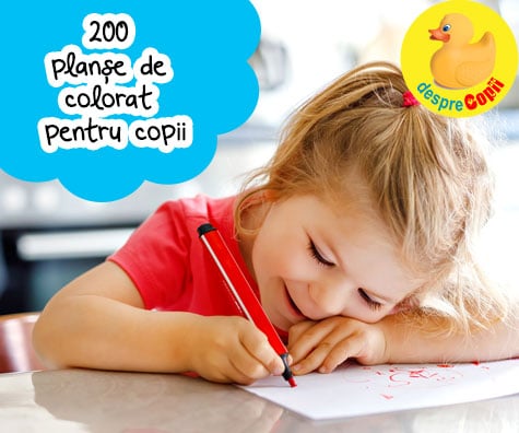 Peste 200 planse de colorat pentru copii