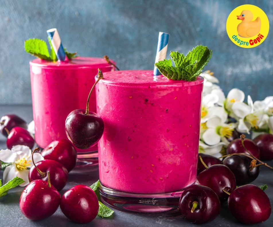 Detox smoothie cu visine si rodie: Energie si prospetime intr-un pahar