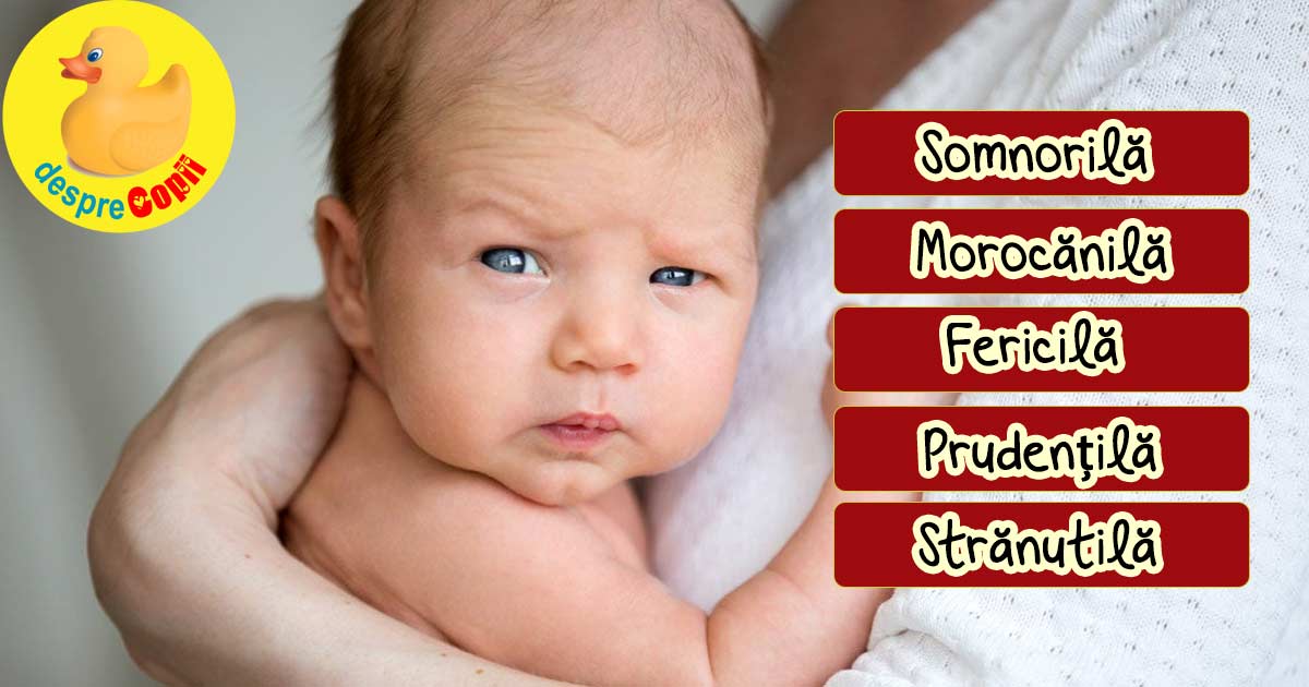 Cele 5 tipuri de temperamente ale bebelușilor: cum se comportă și ce le place